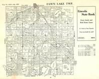 Fawn Lake Township, Philbrook, Pine Island Lake, Fish Trap Creek, Lincoln, Todd County 1925